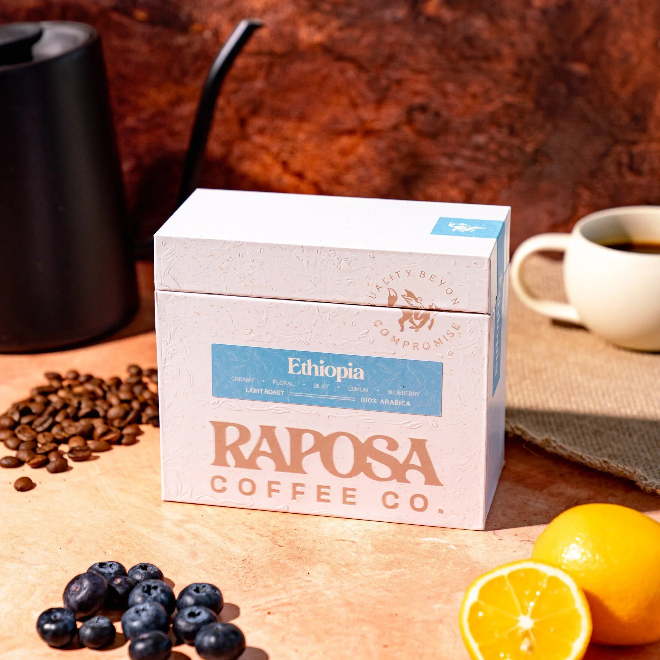 Ethiopia: Light Roast Specialty Whole Roasted Coffee Beans (250g) - Image 2